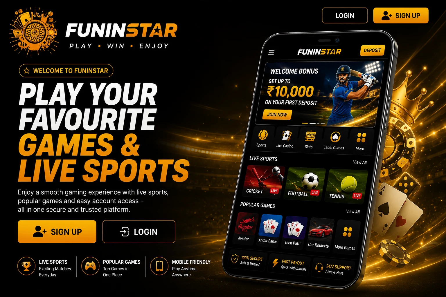 FuninStar Games and Live Sports